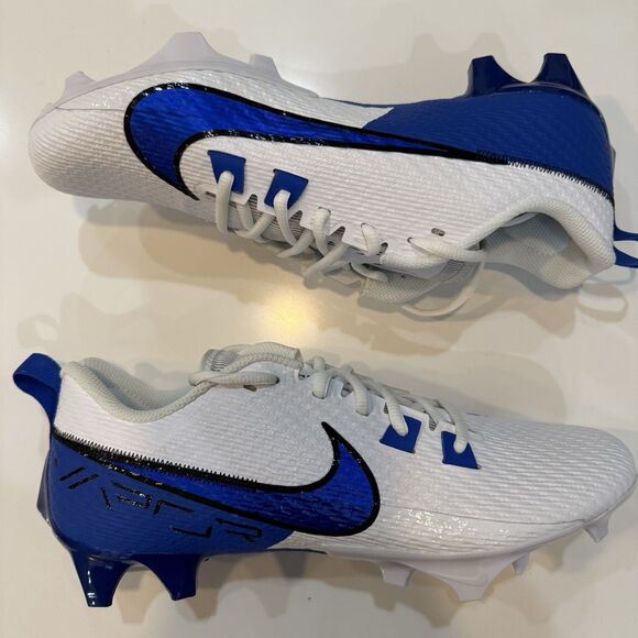 Nike Vapor Edge Speed 360 2 Football Cleats White Blue Mens Sz 10.5 FN7764-108